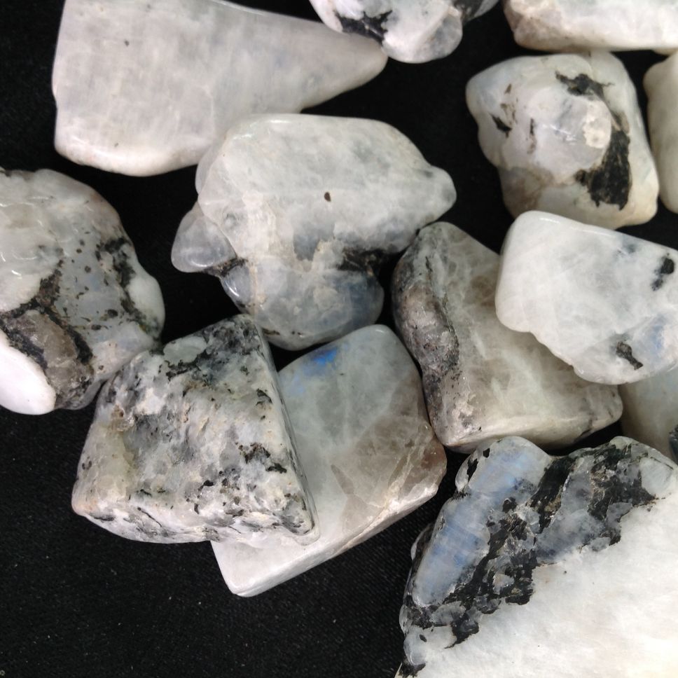 Rainbow Moonstone Freeform Tumbled-25pc Rainbow Moonstone Freeform Tumbled-25pc